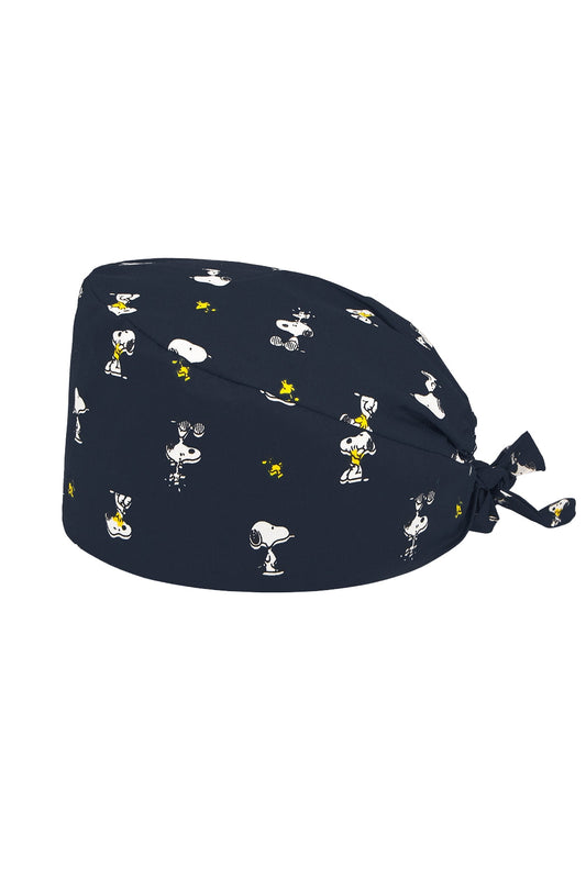 OP-Haube – Marineblau mit Snoopy-Motiven