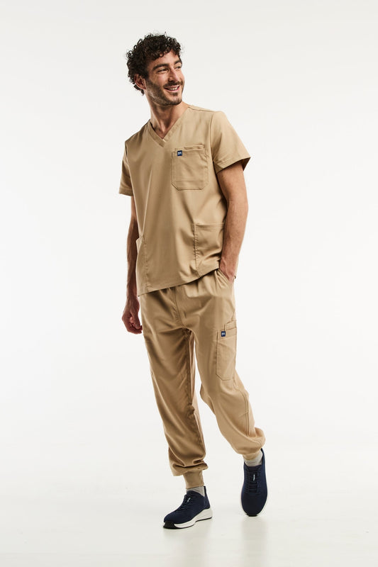 LUCA Jogger - Medizinische Kleidung - Herren - Beige