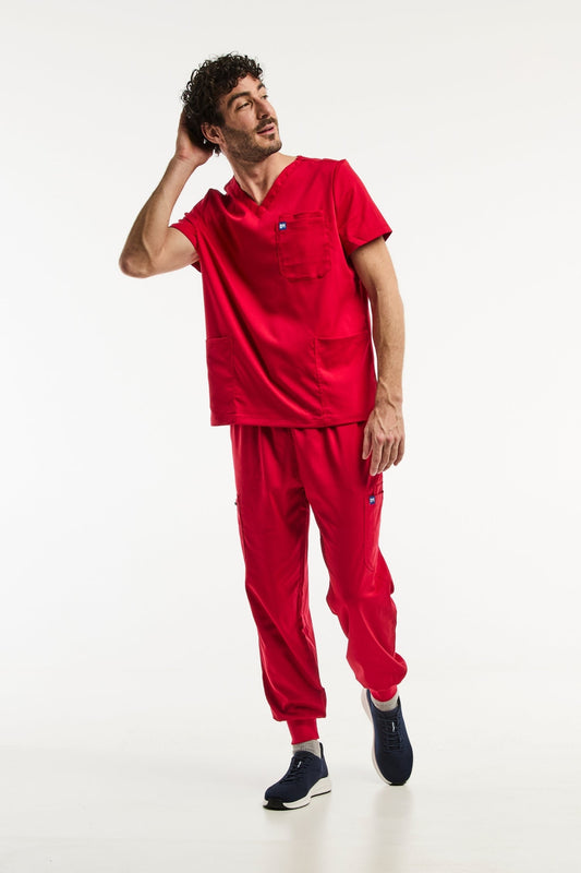 LUCA Jogger - Medizinische Kleidung - Herren - Rot