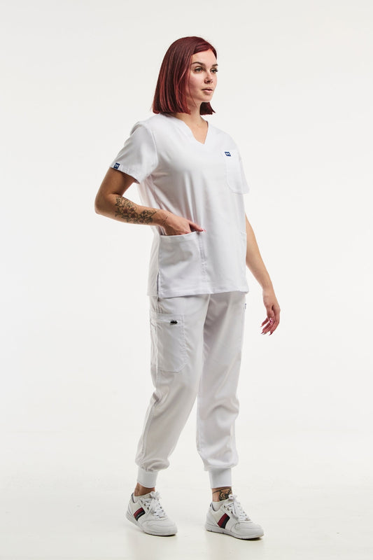 EMMA Jogger – Medizinisches Set – Damen – Weiß