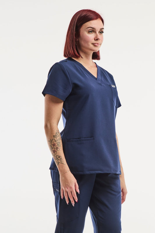Paris - Medizinische Stretch-Tunika - Damen - Marineblau