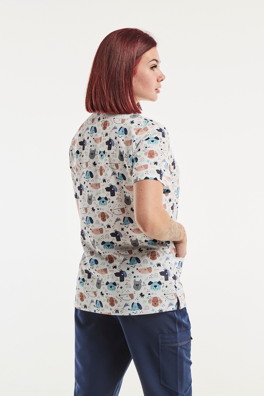 Medizinische Stretch-Tunika – Damen – Doggy Love