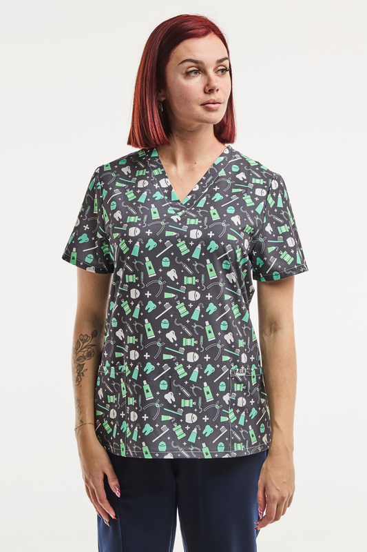 Medizinische Stretch-Tunika – Damen – Smile Care