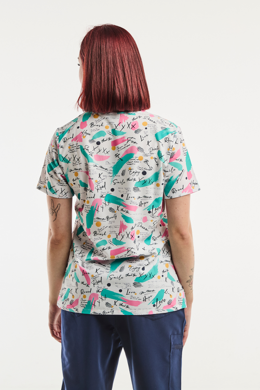 Medizinische Stretch-Tunika – Damen – Verzauberte Träume