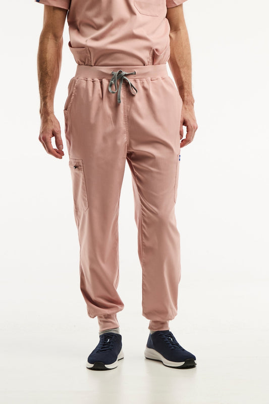 LUCA Jogger - Medizinische Hose - Herren - Hellrosa