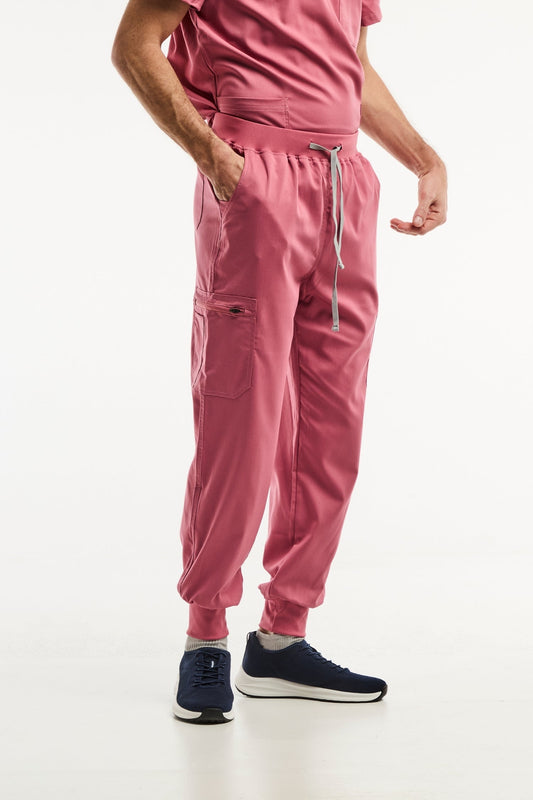 LUCA Jogger - Medizinische Hose - Herren - Rosa
