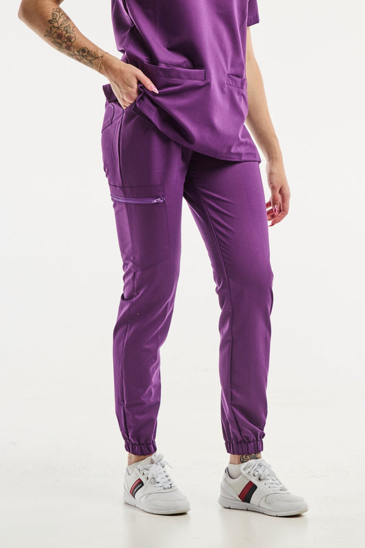 Slimfit – Medizinische Hose – Violett