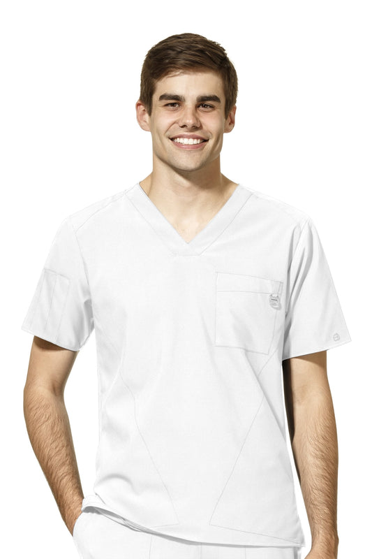 W123 - Medizinische Bluse - Weiß - Herren