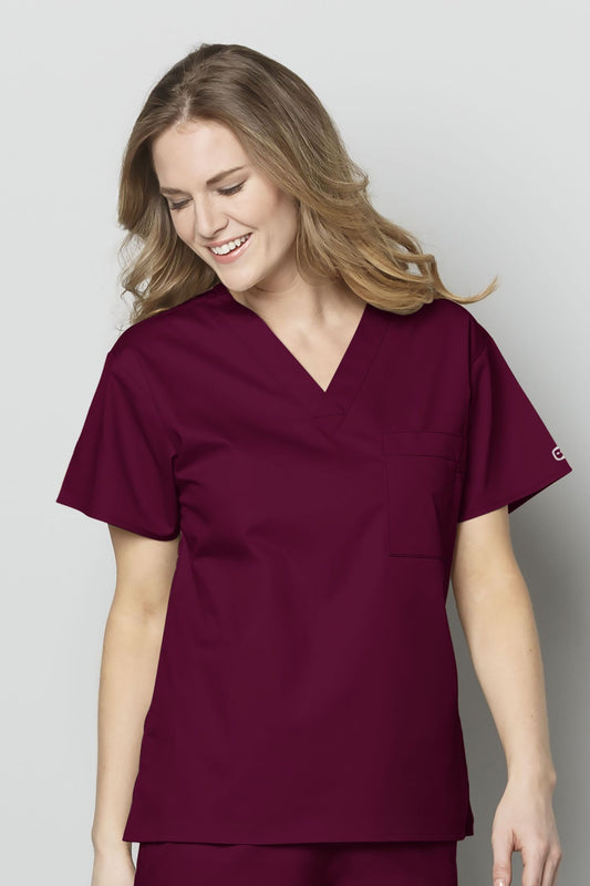 Wonderwork - Medizinische Bluse - Damen - Bordeaux