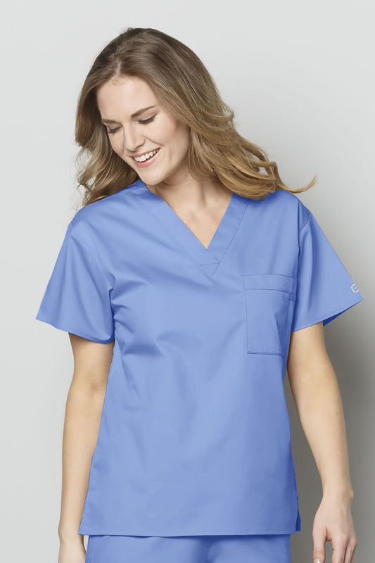 Wonderwork - Medizinische Bluse - Damen - Hellblau