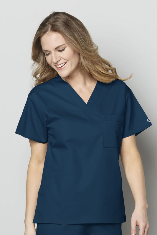 Wonderwork - Medizinische Bluse - Damen - Karibikblau