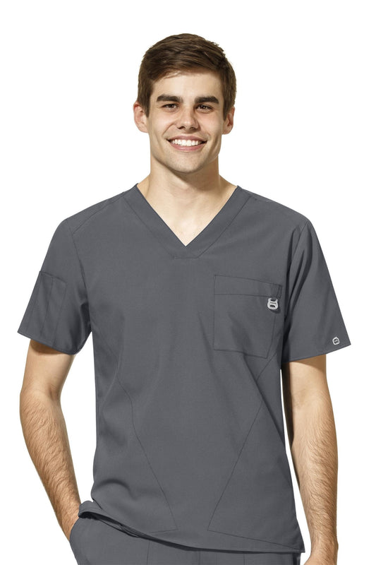 W123 - Medizinische Bluse - Grau - Herren