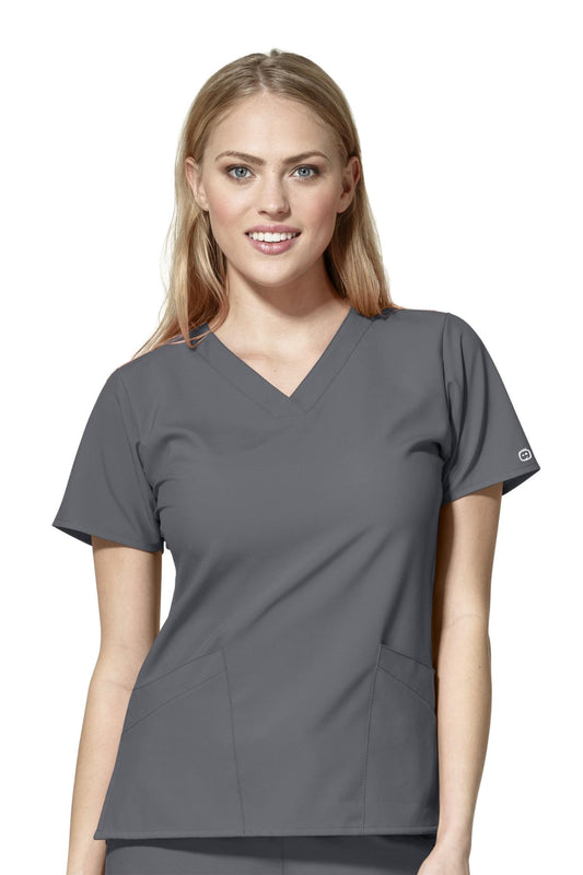 W123 - Medizinische Bluse - Grau - Damen