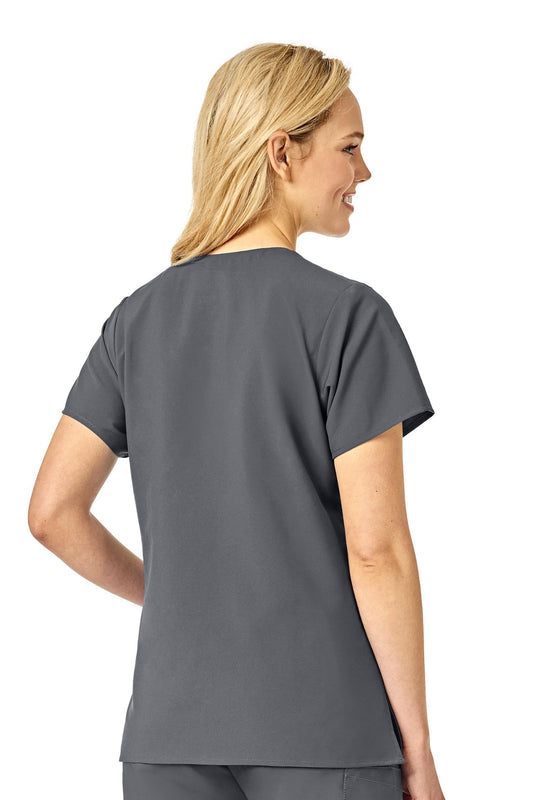 W123 - Medizinische Bluse - Grau - Damen