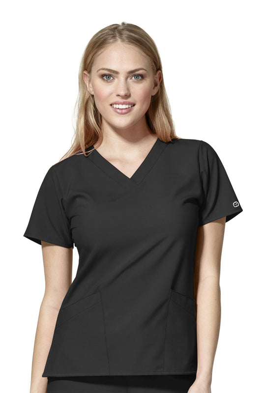 W123 - Medizinische Bluse - Schwarz - Damen