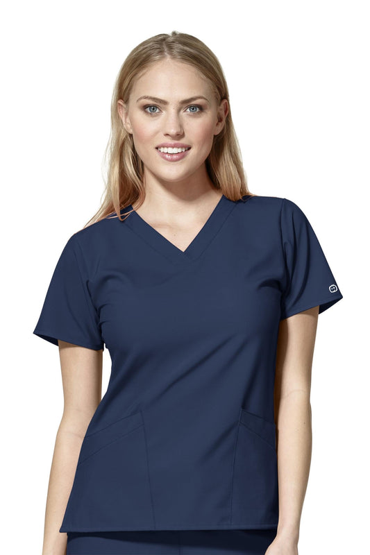 W123 - Medizinische Bluse - Marineblau - Damen