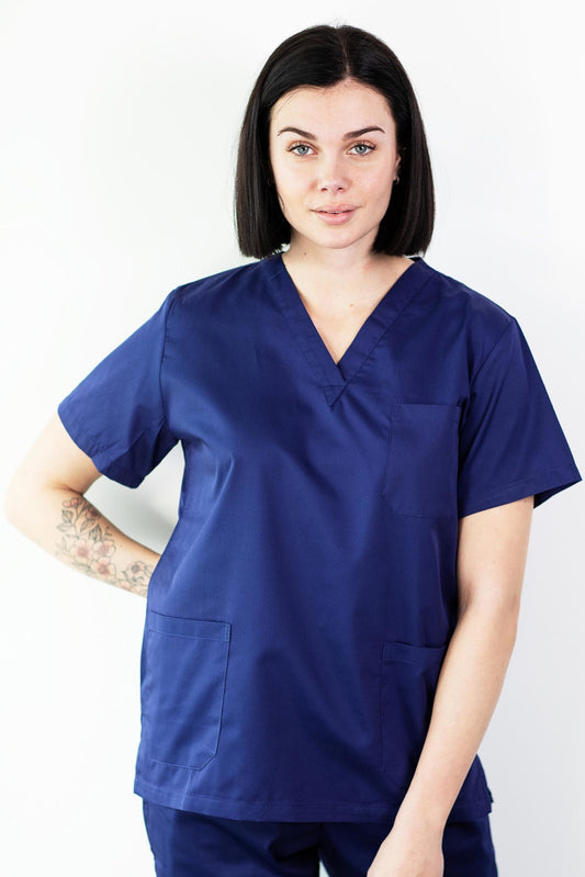 Basicfit - Medizinische Tunika - Unisex - Marineblau