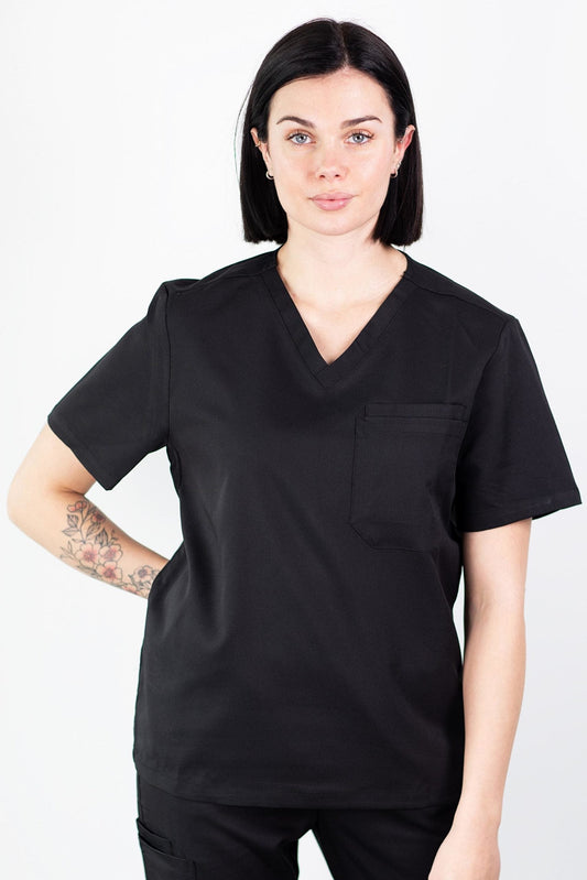 Medfit - Medizinische Bluse - Unisex - Schwarz