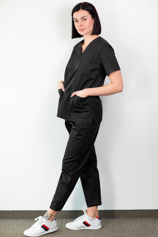 Basicfit - OP-Kleidung - Unisex - Schwarz