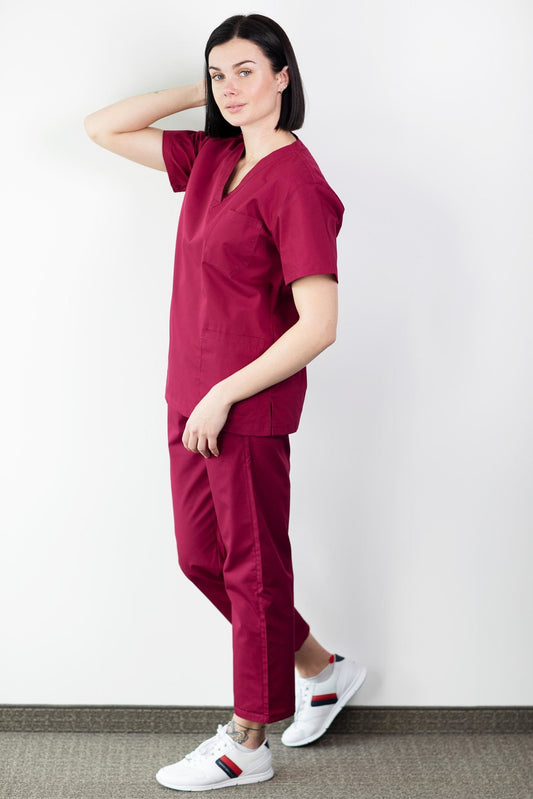 Basicfit - OP-Kleidung - Unisex - Bordeaux