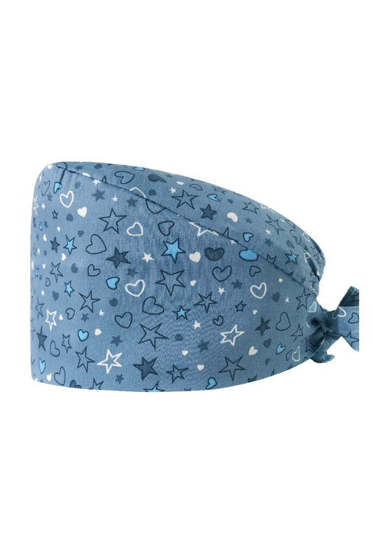 Zahnarzt-Haube – Blau mit Sternenmuster