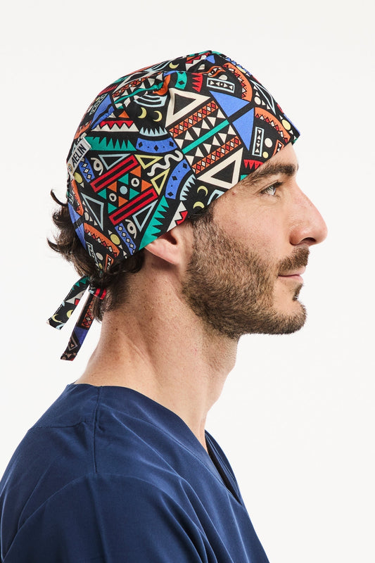 Medizinische Haube – Bunt – Kurze Haare