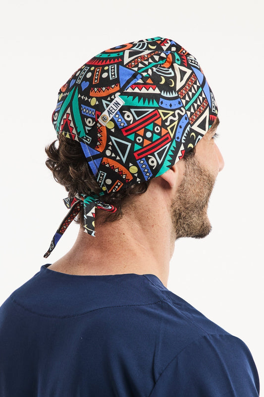 Medizinische Haube – Bunt – Kurze Haare