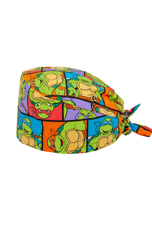 OP-Haube aus Stoff mit Muster – Ninja Turtles