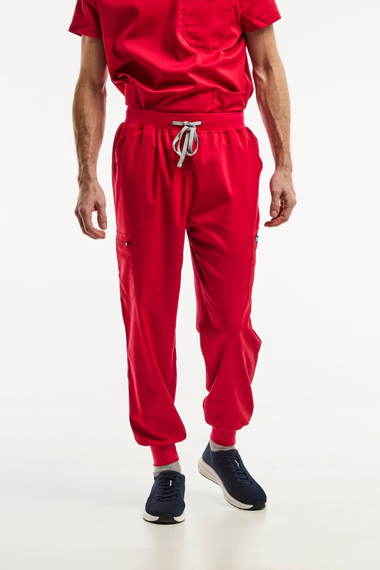 LUCA-Jogger-Medizinische-Hose-Herren-Rot