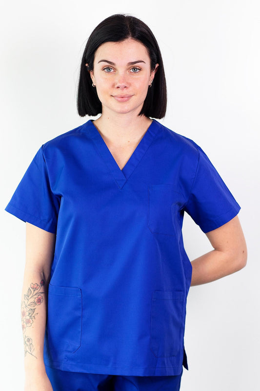 Basicfit-Medizinische-Tunika-Unisex-Royalblau