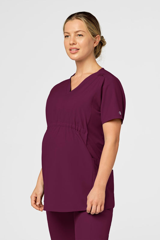 W123 - Medizinische Umstands-Tunika für Damen - Bordeaux