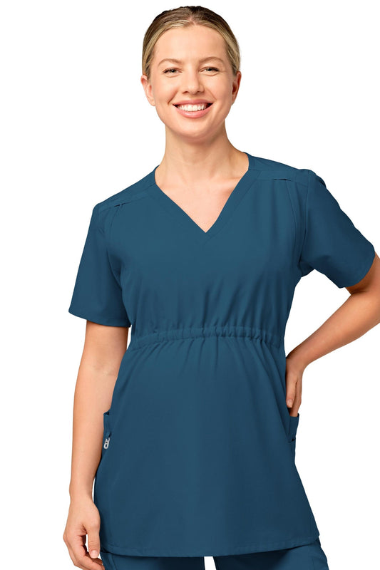 W123 - Medizinische Umstands-Tunika für Damen - Karibikblau