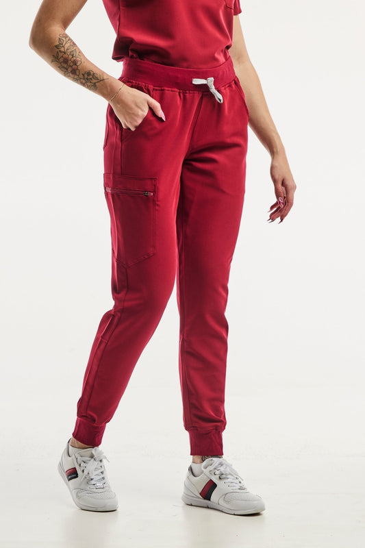 Paris - Medizinische Stretch-Hose - Damen - Rot