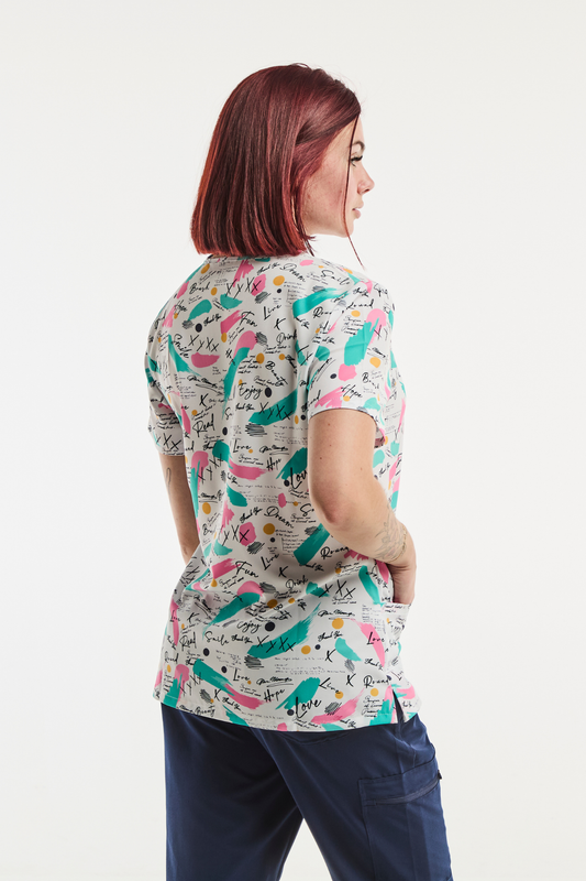 Medizinische Stretch-Tunika – Damen – Verzauberte Träume