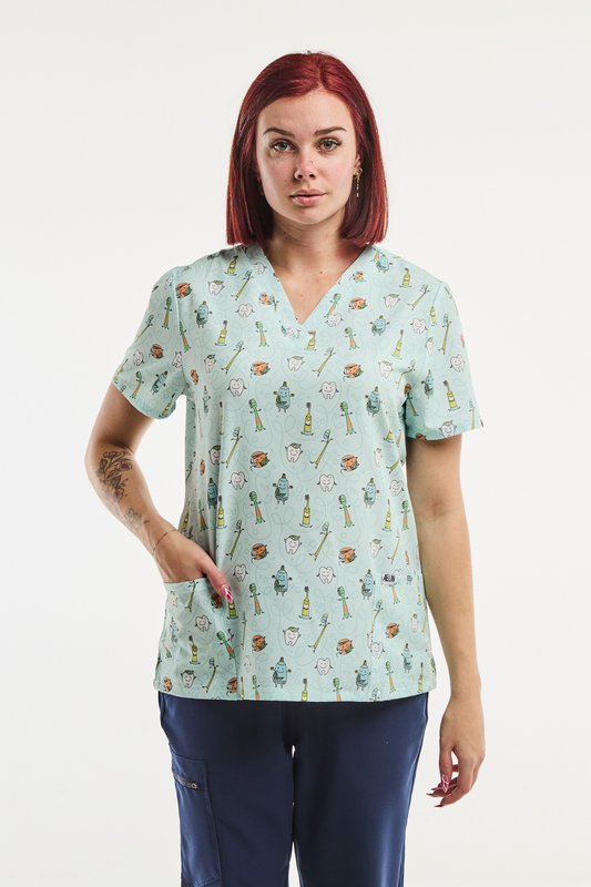 Medizinische Stretch-Tunika – Damen – Brush Party