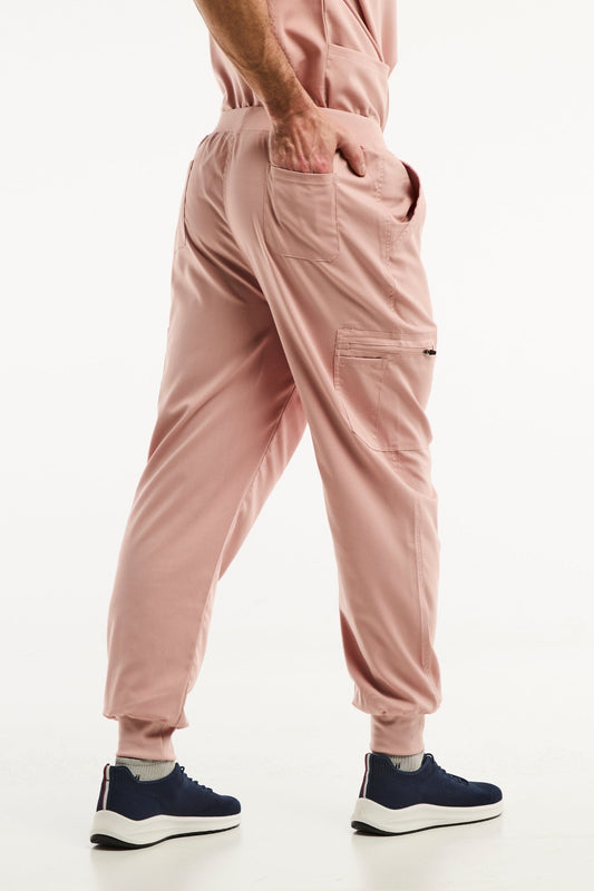 LUCA Jogger - Medizinische Hose - Herren - Hellrosa
