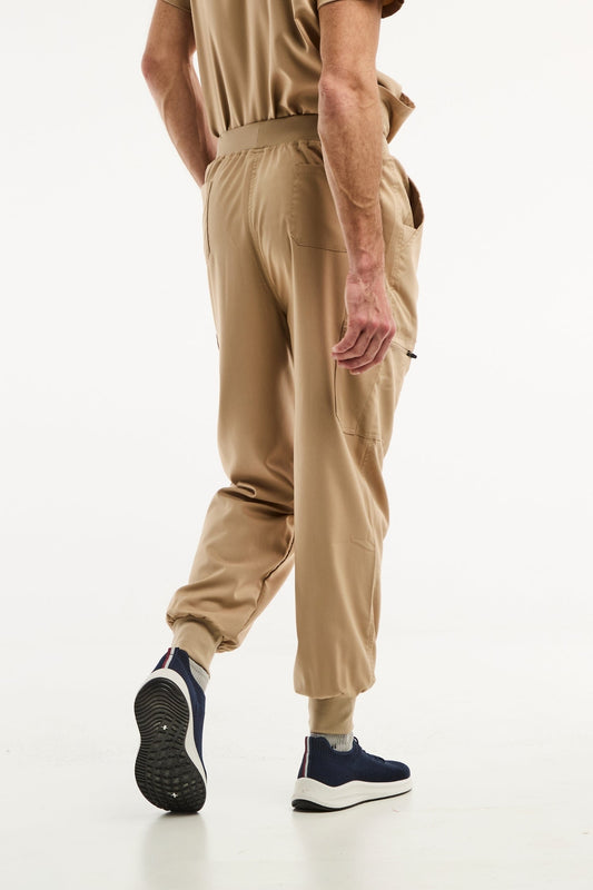 LUCA Jogger - Medizinische Hose - Herren - Beige