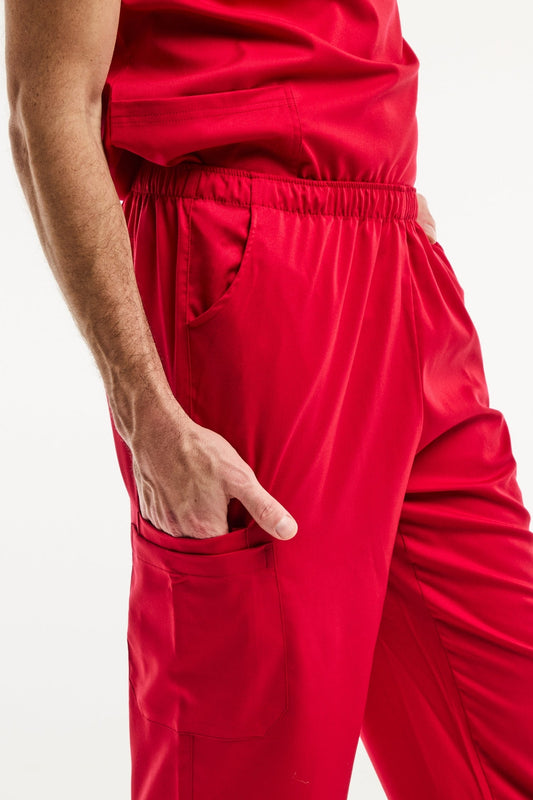 LUCA - Medizinische Hose - Herren - Rot