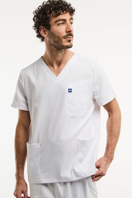 LUCA - Medizinische Tunika - Herren - Weiß