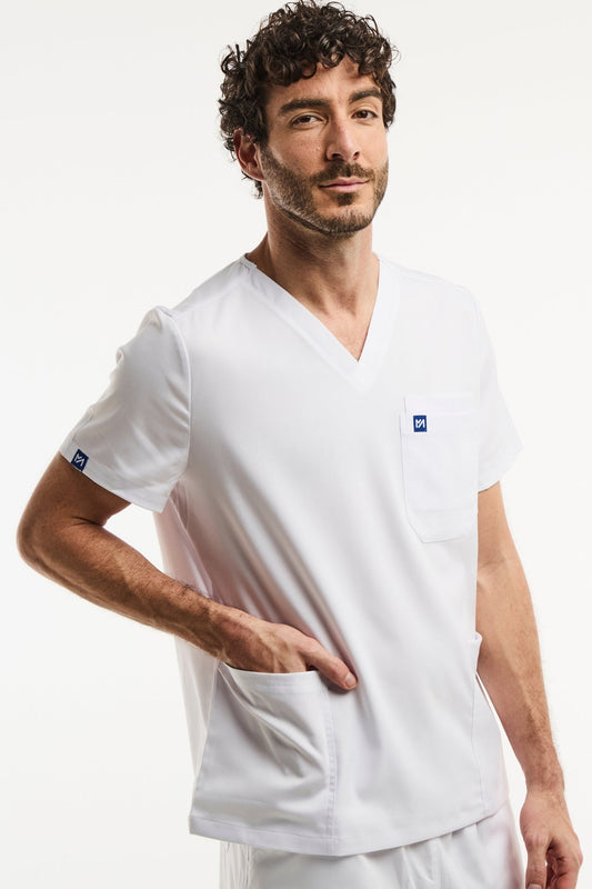 LUCA - Medizinische Tunika - Herren - Weiß