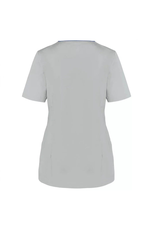 Lima – Medizinische Bluse – Damen – Waschbar bei 75° – Hellgrau