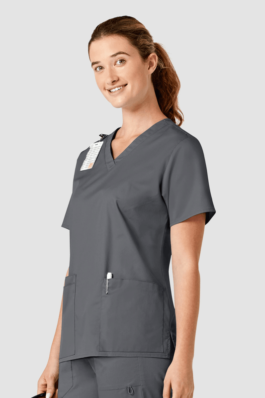 Wonderwork - Medizinische Bluse - Damen - Dunkelgrau
