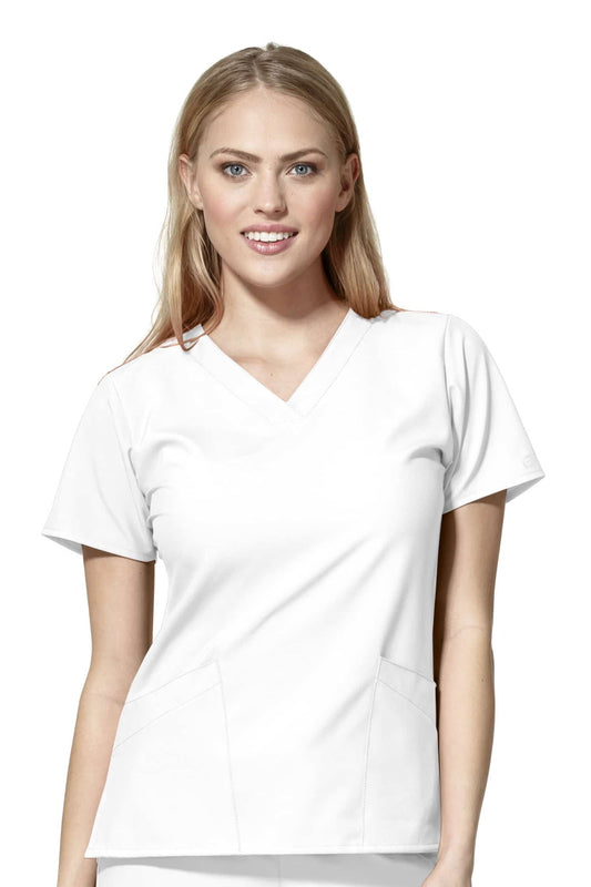 W123 - Medizinische Bluse - Weiß - Damen