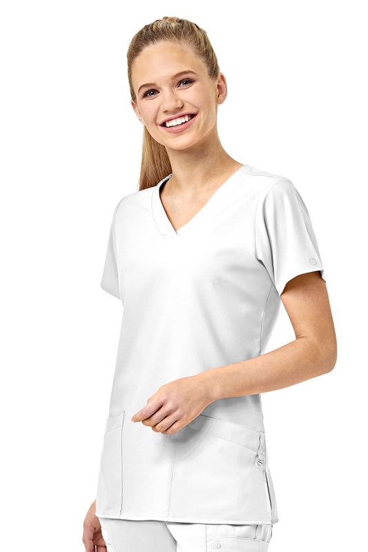 W123 - Medizinische Bluse - Weiß - Damen