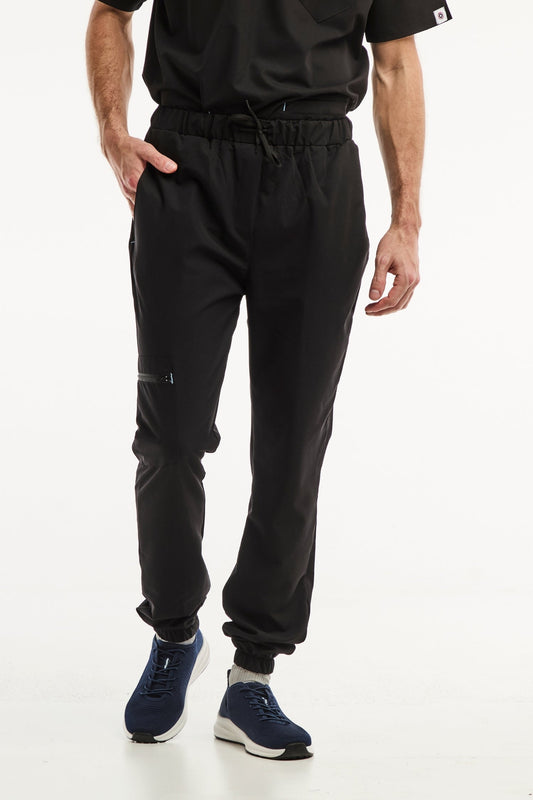 Medizinische Hose – Schwarz, Slimfit – Herren