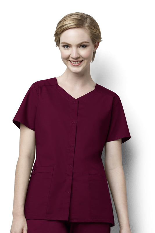Classicfit - Medizinische Bluse - Damen - Bordeaux