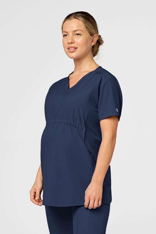 W123 - Medizinische Umstandsbluse für Damen - Marineblau