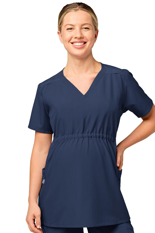 W123 - Medizinische Umstandsbluse für Damen - Marineblau