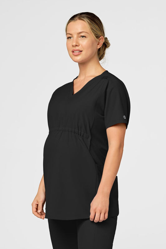 W123 - Medizinische Umstandsbluse für Damen - Schwarz