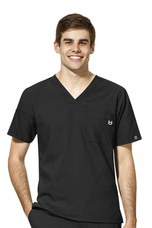 W123 - Medizinische Bluse - Schwarz - Herren